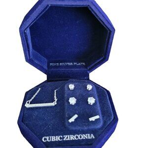 WOMEN'S Cubic Zirconia Necklace & Earrings Pack.